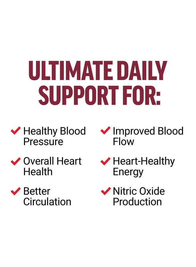 Force Factor Total Beets Ultimate Heart Health Blood Pressure Support with CoQ10, Beet Root Powder, Grape Seed Extract, Blood Pressure Supplement for Circulation & Blood Flow, Black Cherry, 30 Servings - Image 3