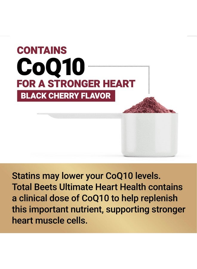 Force Factor Total Beets Ultimate Heart Health Blood Pressure Support with CoQ10, Beet Root Powder, Grape Seed Extract, Blood Pressure Supplement for Circulation & Blood Flow, Black Cherry, 30 Servings - Image 5