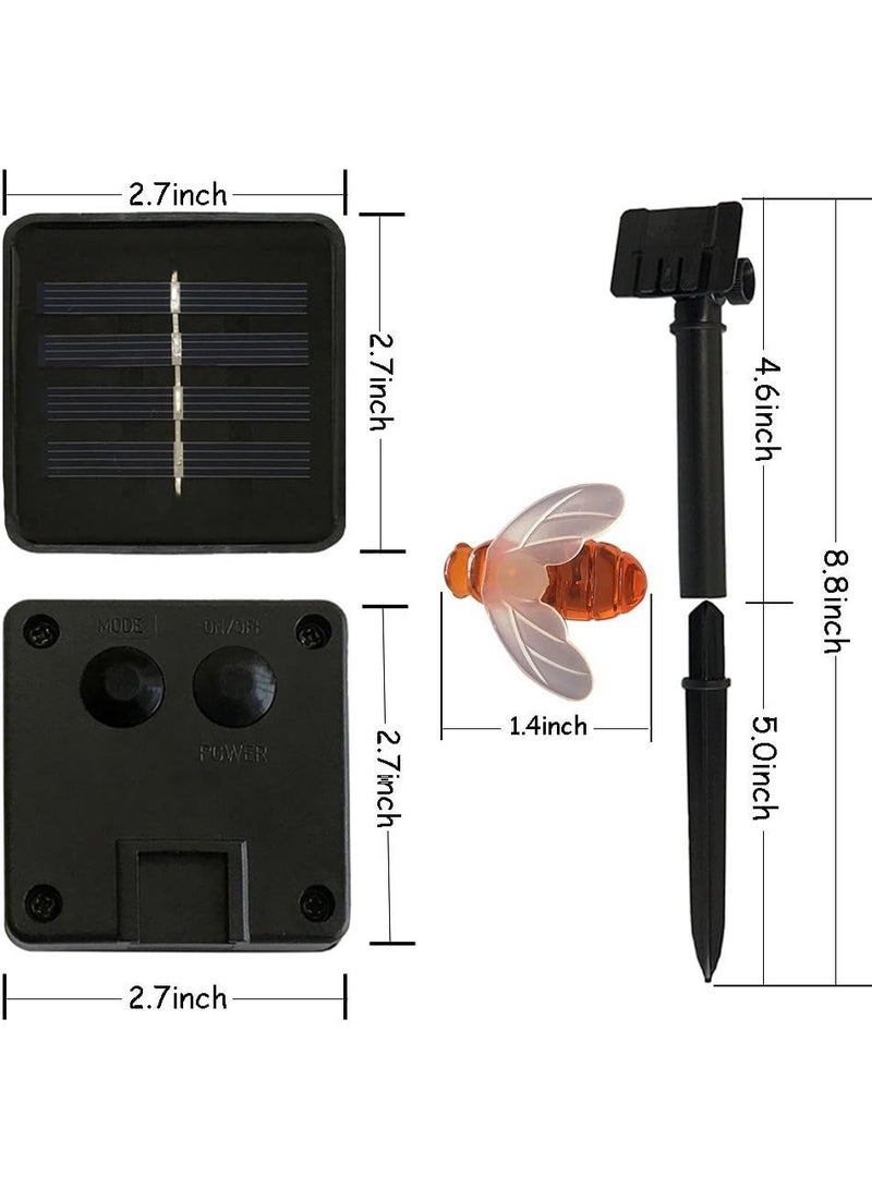 Solar String Lights 20LED Outdoor Waterproof Simulation Honey Bees Decor for Garden Xmas Decorations Warm White - Image 2