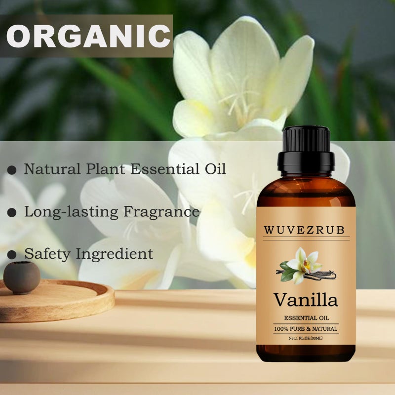 Wuvezrub Vanilla Essential Oils, 30ML Pure and Natural Essential Oil for Aromatherapy Diffuser - Vanilla /1 Fl Oz - Image 4