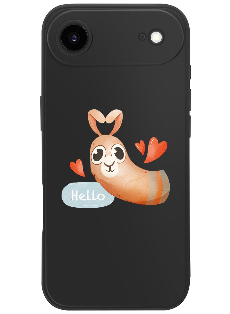 Theodor Protective Slim Fit Case Liquid Silicone Cover with Full Body Protection Anti-Scratch Shockproof Case For Apple iPhone 17 Air (Black) Hello Camel - Image 1