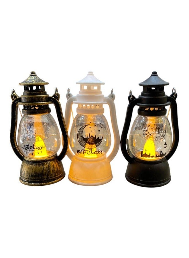 Set of 3 Ramadan lanterns for decoration