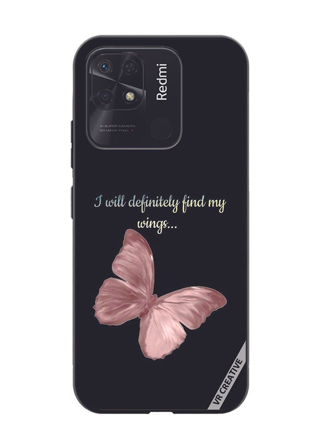 VR CREATIVE غطاء حماية لهاتف Xiaomi Redmi 10C - سأجد أجنحتي بالتأكيد - تصميم متعدد الألوان - Image 1