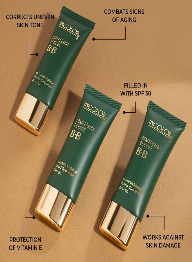 INCOLOR Complexion Rescue Long Lasting Moisturizing Brightening Vitamin E Filled in SPF30 BB Cream,40 ml (Shade No 4) - Image 2