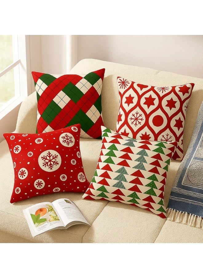 Snooze Cushion cover set 4pcs, 40*40 cm, sparkles design - Image 2