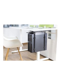 NAVODESK Navodesk Stap-on Under Desk CPU Holder, CPU Mount, PC Holder with Sliding Track  - Image 1