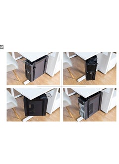 NAVODESK Navodesk Stap-on Under Desk CPU Holder, CPU Mount, PC Holder with Sliding Track  - Image 2