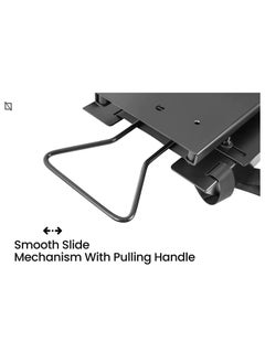 NAVODESK Navodesk Stap-on Under Desk CPU Holder, CPU Mount, PC Holder with Sliding Track  - Image 4