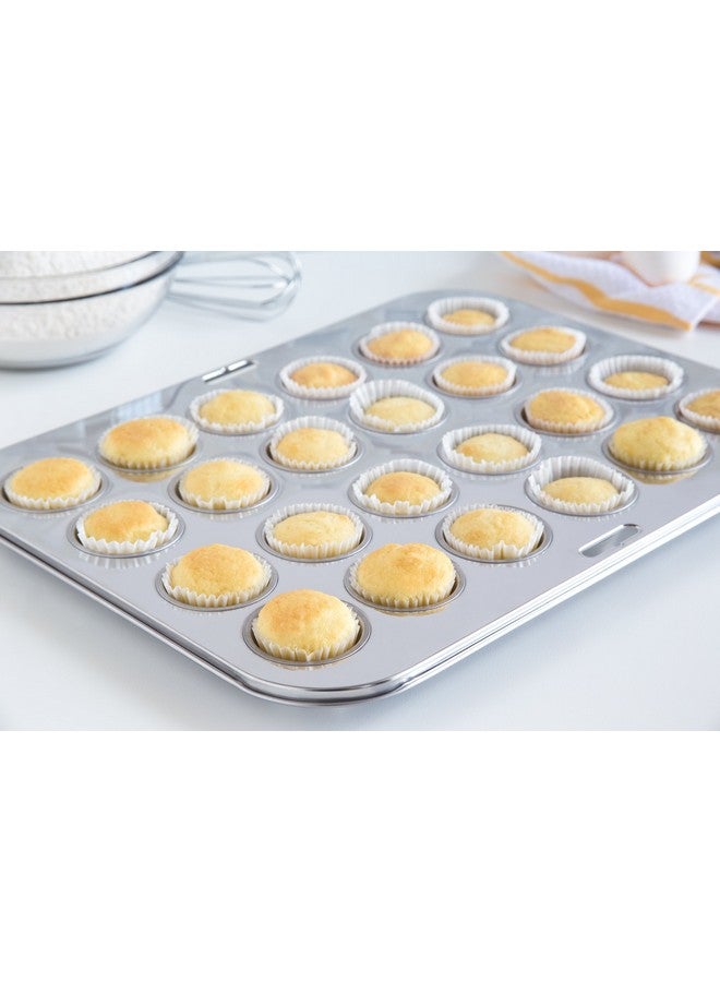 Fox Run Mini Muffin and Cupcake Pan, 10.5 x 13.75 x 1.5 inches, 24 Cup, Stainless Steel - Image 5