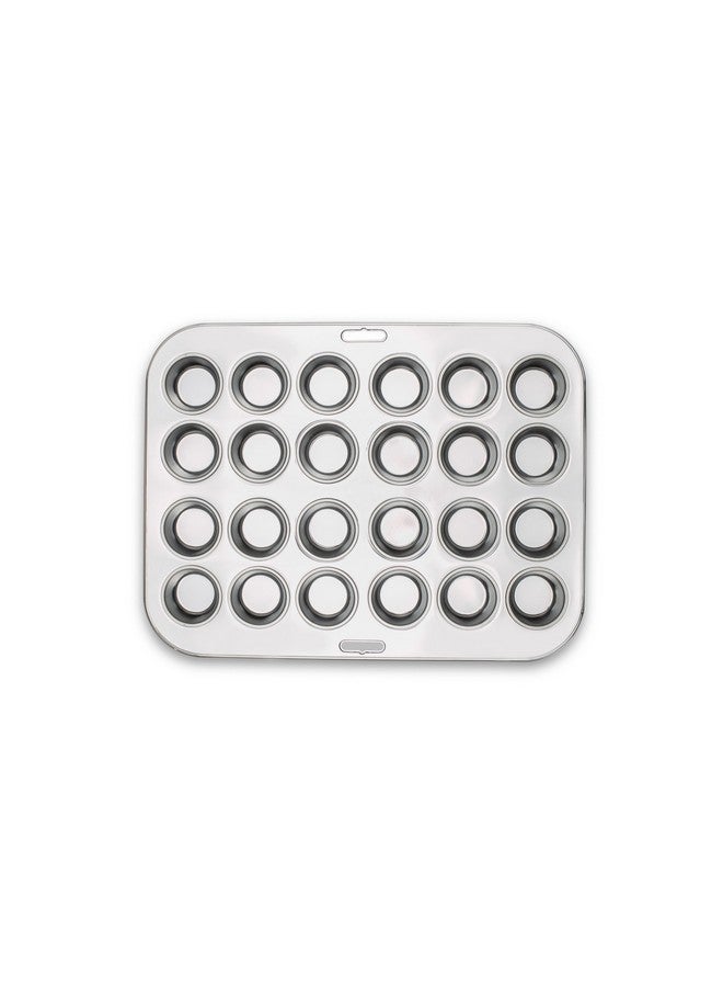 Fox Run Mini Muffin and Cupcake Pan, 10.5 x 13.75 x 1.5 inches, 24 Cup, Stainless Steel - Image 3