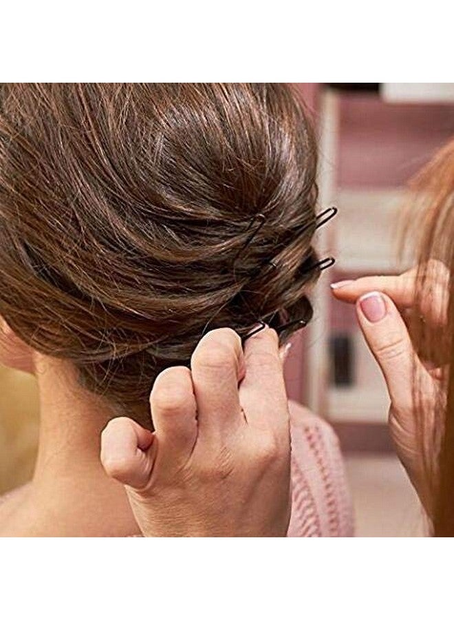 Fameza FAMEZA 100PCS Black Metal U-Shape Bobby Pins Curved Bun Hair Clip,Special Hair Pin Of The Studio for Girls Women and Hairdressing Salon,Is Used To Add Coarse Fixed Tool - Image 5