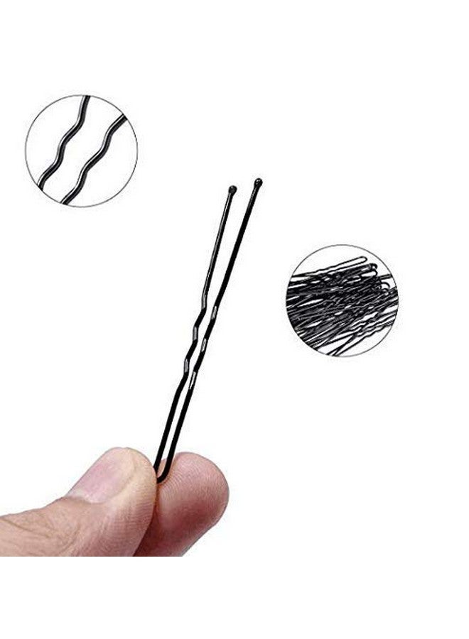 Fameza FAMEZA 100PCS Black Metal U-Shape Bobby Pins Curved Bun Hair Clip,Special Hair Pin Of The Studio for Girls Women and Hairdressing Salon,Is Used To Add Coarse Fixed Tool - Image 3