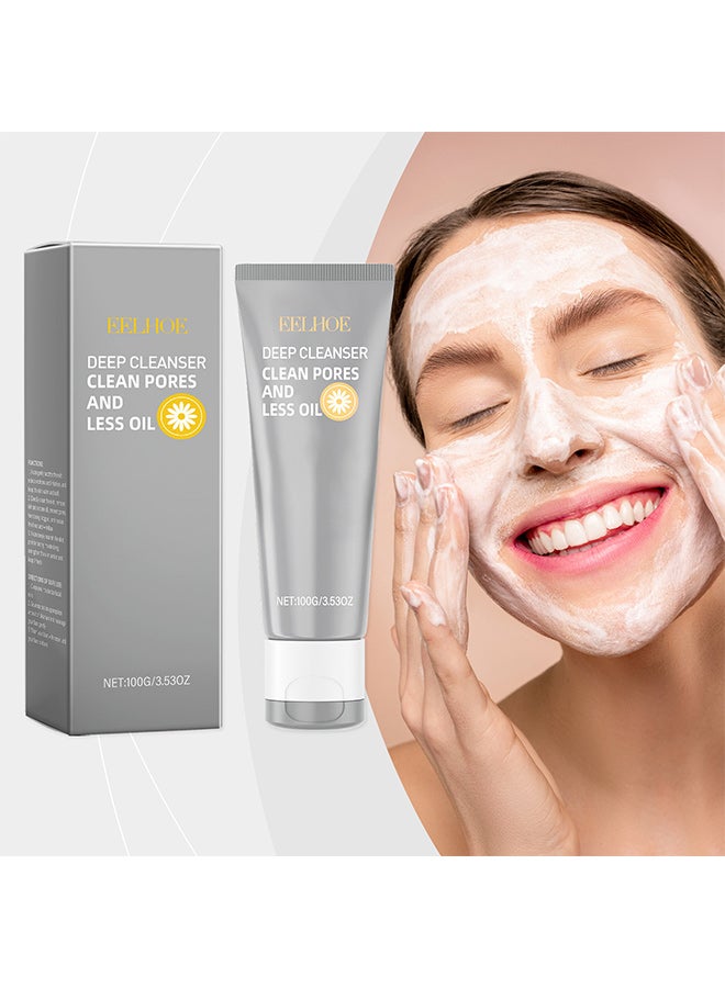 EELHOE amino acid cleanser is rich in glycerin, soy amino acids, aloe extract, chamomile extract, cocamidopropyl betaine and other ingredients. It is suitable for gently cleansing facial skin, moisturizing and nourishing skin care - Image 2