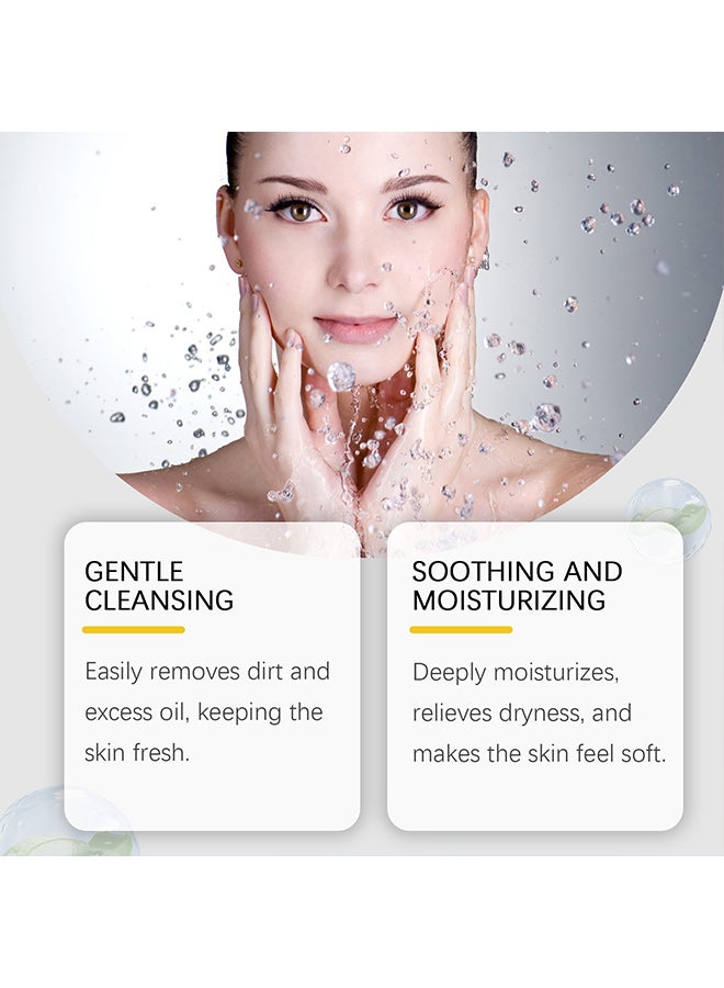 EELHOE amino acid cleanser is rich in glycerin, soy amino acids, aloe extract, chamomile extract, cocamidopropyl betaine and other ingredients. It is suitable for gently cleansing facial skin, moisturizing and nourishing skin care - Image 3