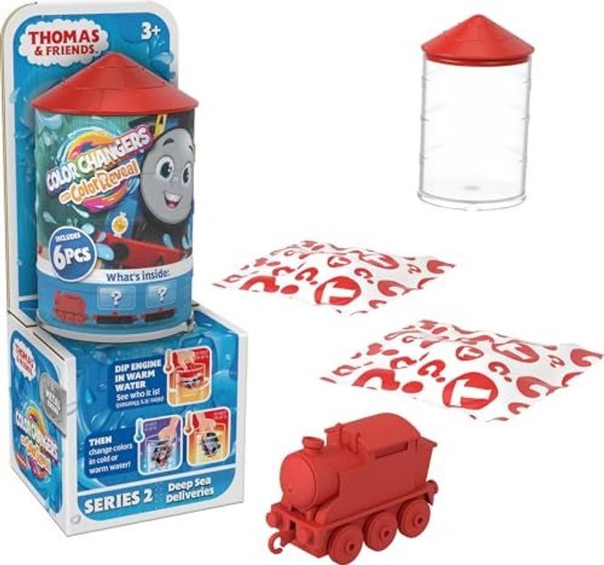 THOMAS & FRIENDS Mystery Toy Trains Collection, Color Reveal Engines with Color-Changing Action & Cargo for Kids Ages 3+ Years, Each Sold Separately - Image 1