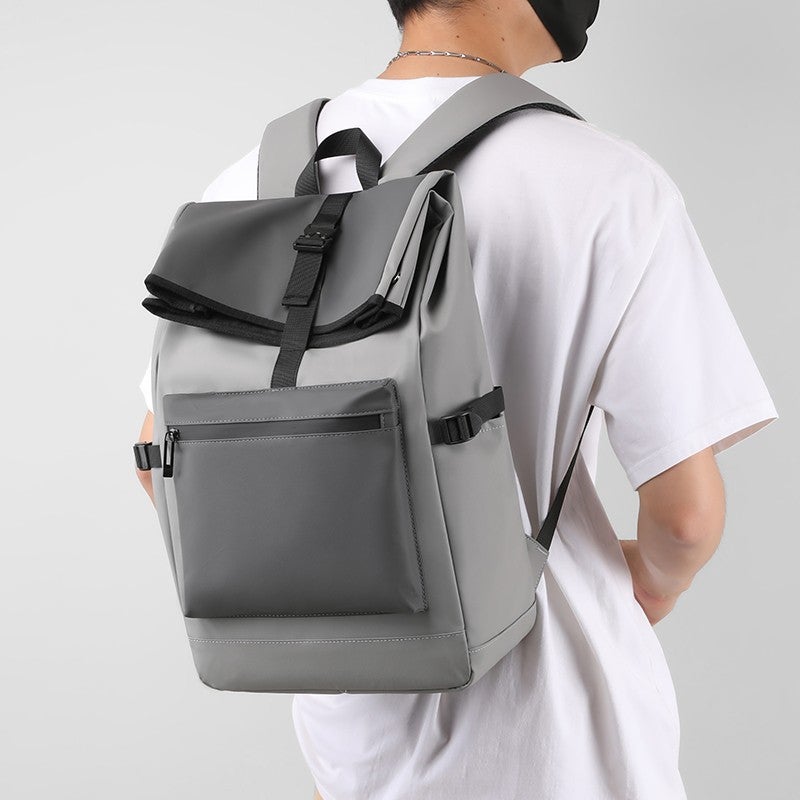 Factory Fashion Lightweight Nylon Backpack – Urban Simplicity for College Students - Image 4