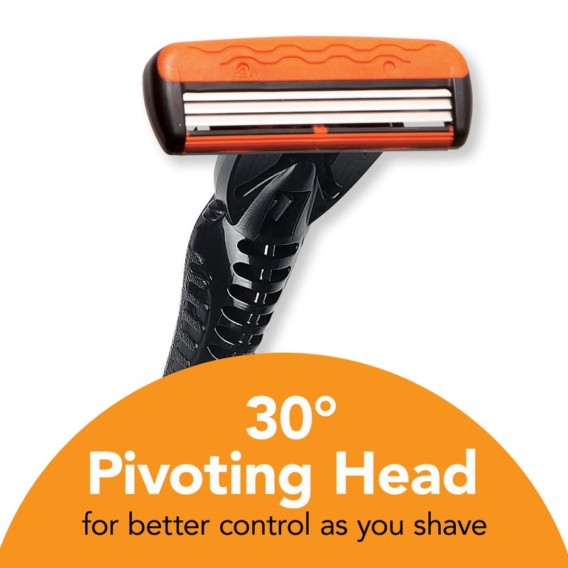 BIC Comfort 3 Refillable Refill Razor Cartridges, Three-Blade Disposable Razors for Men, Sensitive Skin Razor for a Comfortable Shave, 14 Razor Refill Cartridges - Image 4