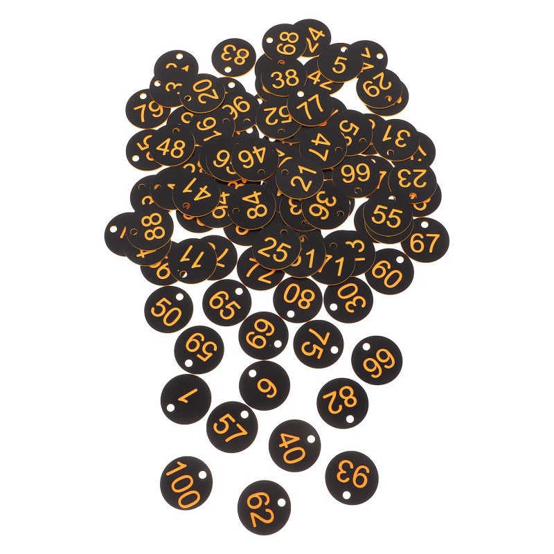 100 Numbered Plastic Key Tags With Holes For Lockers And Restaurant Tables - Image 2