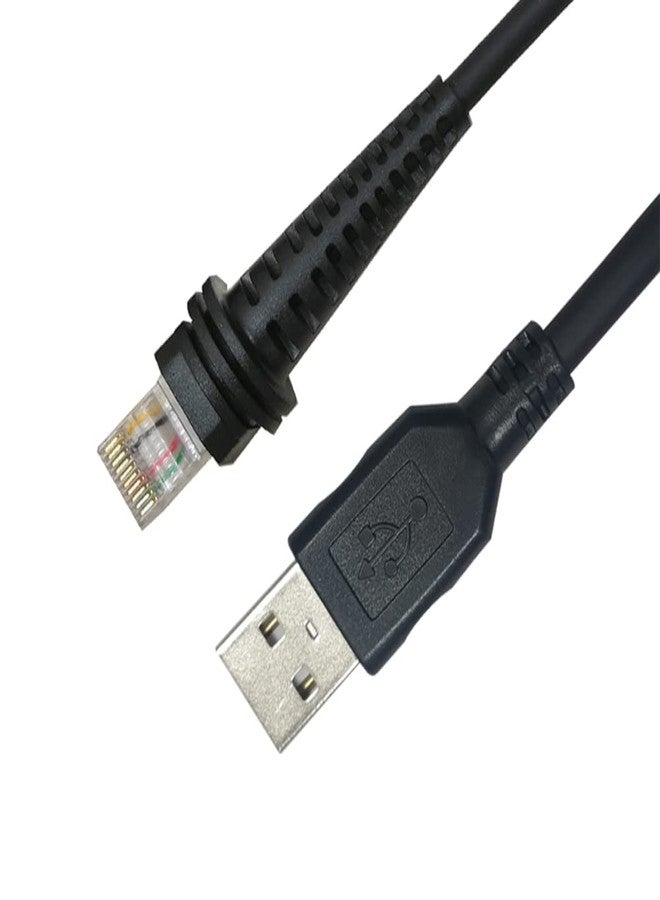 VOTTAN 2 Meters USB Cable Barcode Scanner Replement USB Cord for Honeywell Youjie 4600 HH350 HH360 HH400 HH450 HH480 HH490 - Image 2