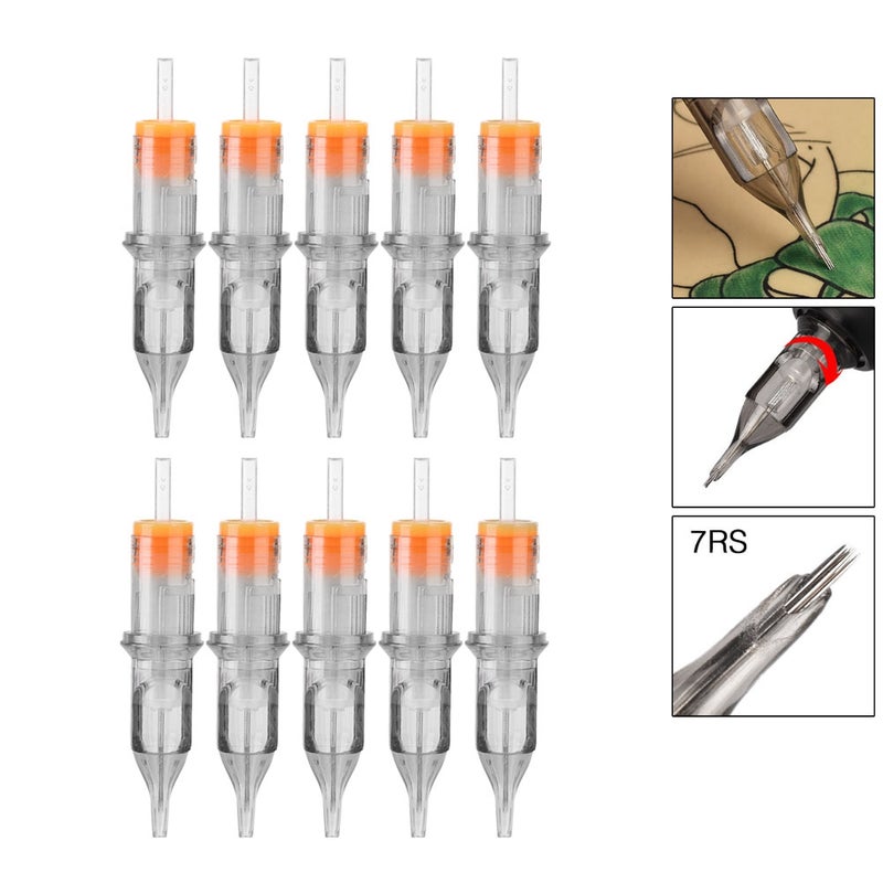 10Pcs Disposable RS Series Cartridge Needles Eyebrow Tattoo Microblading Needle (7RS) - Image 2