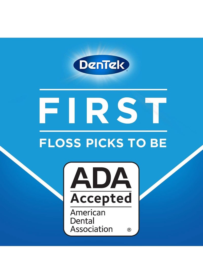 Dentek - Comfort Clean F Floss Pick | Silky Tape | Tight Teeth Sensitive Gums | 30 Pcs - Image 1