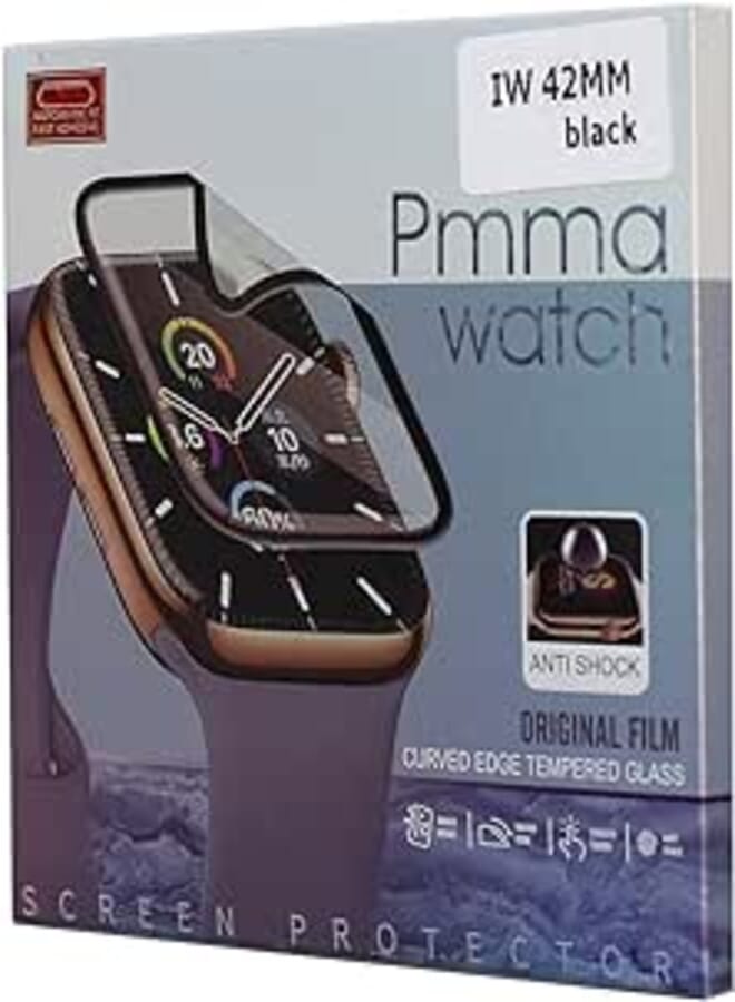 OR Curved Tempred Glass For Smart Watch IW 44MM, Black