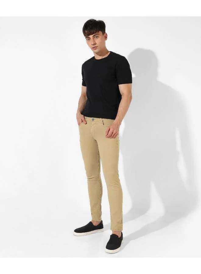 CAHOOT  Men's Classic Beige Regular Fit Denim Jeans for Men | Best Price UAE