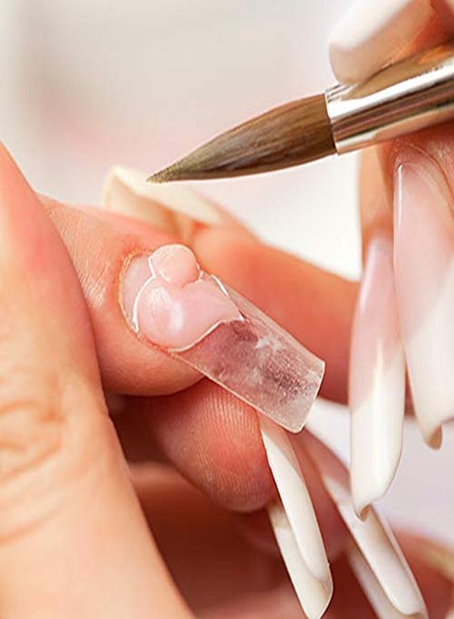 Winstonia Acrylic Nail Brush Set 5 Pcs Size 246810 Professional Brushes Kit Oval Shape For Liquid And Powder Uses Salon Quality - Image 5