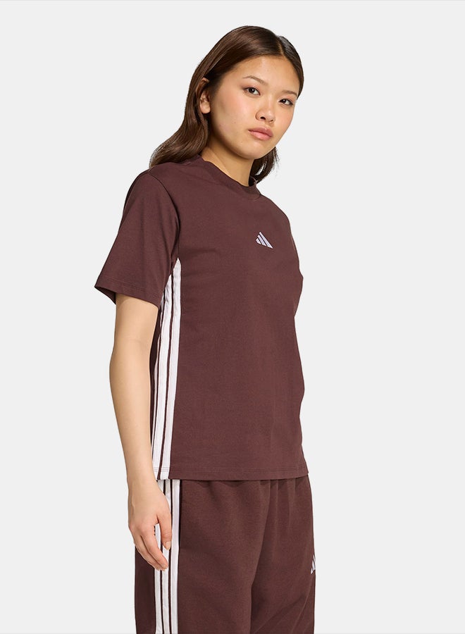 Adidas Essentials 3-Stripes Cotton T-Shirt - Image 3