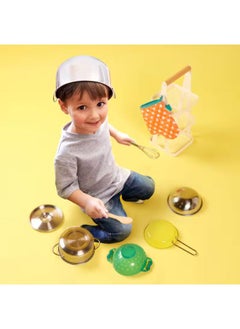 B. Toys Mini Chef - Pot & Pan Playset Play Kitchen Accessories  - Image 5
