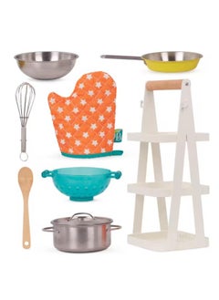 B. Toys Mini Chef - Pot & Pan Playset Play Kitchen Accessories  - Image 3