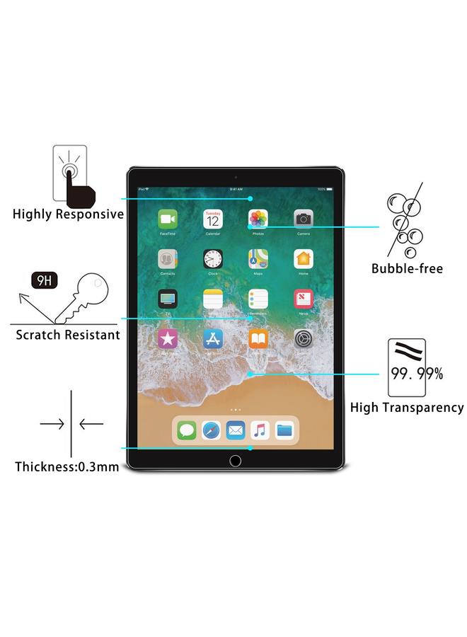 لجهاز iPad Pro 12.9 2017 / 2015، قطعتان من غشاء زجاجي مقوى مقاوم للانفجار 9H 2.5D لجهاز iPad - Image 3