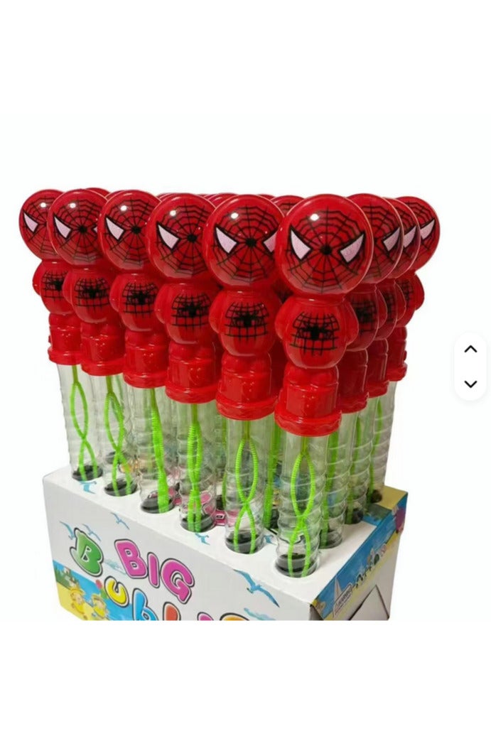 فقاعات سبايدرمان المدهشة! 🕷️🫧   لعبة فقاعات ممتعة للأطفال بتصميم سبايدرمان الجذّاب!   آلة فقاعات أوتوماتيكية مصنوعة من PVC آمن، تطلق سيل من الفقاعات في ثواني — مثالية لأوقات اللعب في الهواء الطلق أو الحفلات!