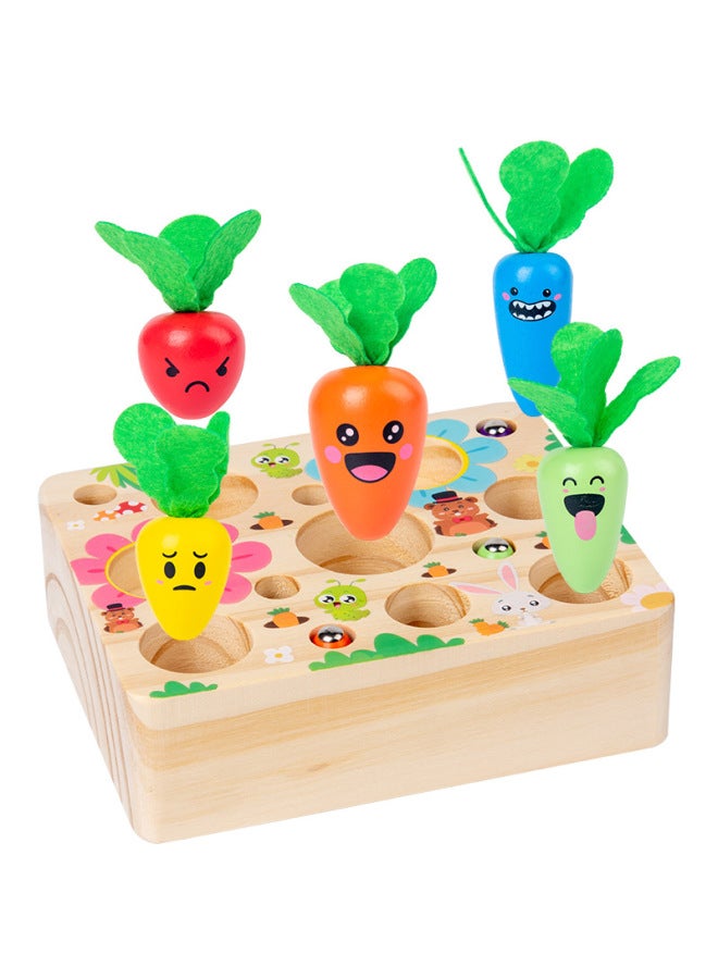 Baby Grasping Training Toys Fine Building Blocks Splicing Radish Catching Insects Puzzle Early Education Boys And Girls 1-2 Years Old-Color:Radish Pulling Fishing Toy - Image 5