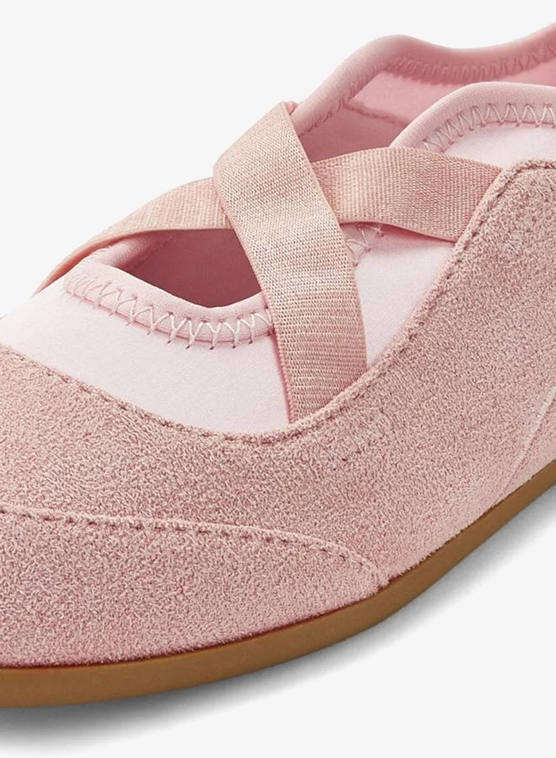 Little Missy PINK Girls Cross Strap Ballerina Shoes for Women | Best Price UAE