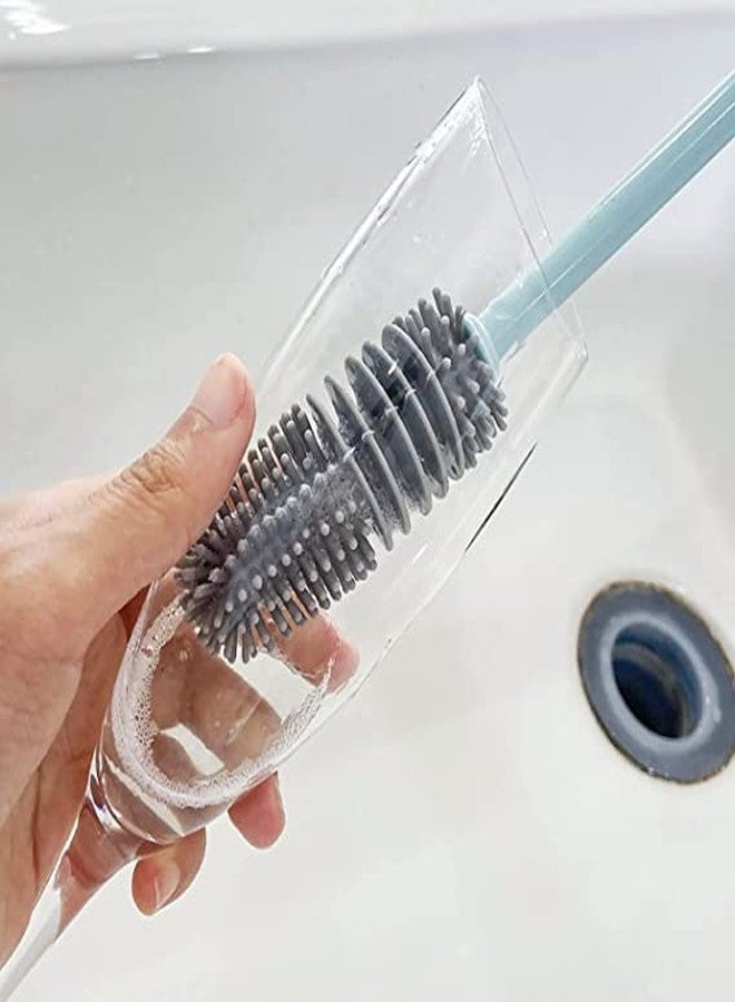 ULTRONEX Long Bottle Cleaning Brush for Washing Water Bottle, Narrow Neck Containers, Hydro Flask, Vacuum Sports Bottle, Vase and Glassware - Image 1