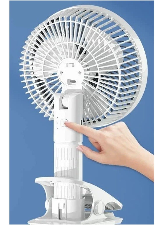 Generic - Portable Three Speed Setting USB Mini Handheld Fan With Stand Cradle - Image 1