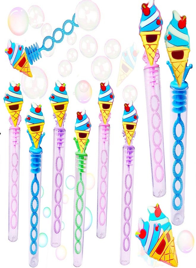 PSDFH 24 Packs Bulk Mini Ice Cream Bubble Wands for School Beach Pool Theme Summer Party Supplies, Classroom Birthday Party Favors,Carnival Goodie Bags Stuffers - Image 1