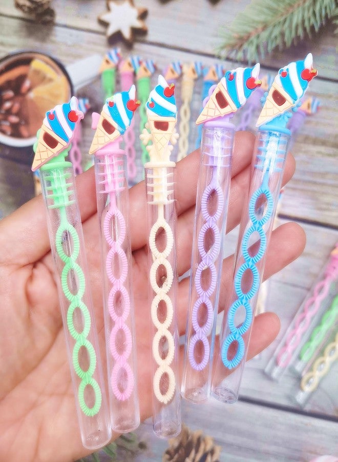 PSDFH 24 Packs Bulk Mini Ice Cream Bubble Wands for School Beach Pool Theme Summer Party Supplies, Classroom Birthday Party Favors,Carnival Goodie Bags Stuffers - Image 3
