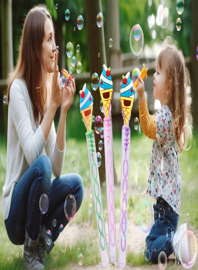 PSDFH 24 Packs Bulk Mini Ice Cream Bubble Wands for School Beach Pool Theme Summer Party Supplies, Classroom Birthday Party Favors,Carnival Goodie Bags Stuffers - Image 5
