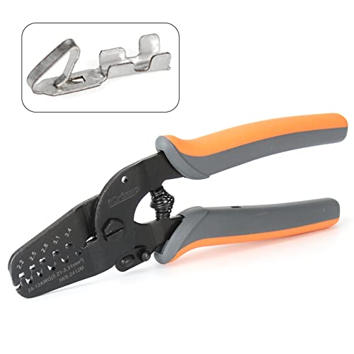 IWISS iCrimp Open Barrel Crimping Tools Works on AWG24-12 JAM, Molex, Tyco, JST Terminals and Connectors - Image 1