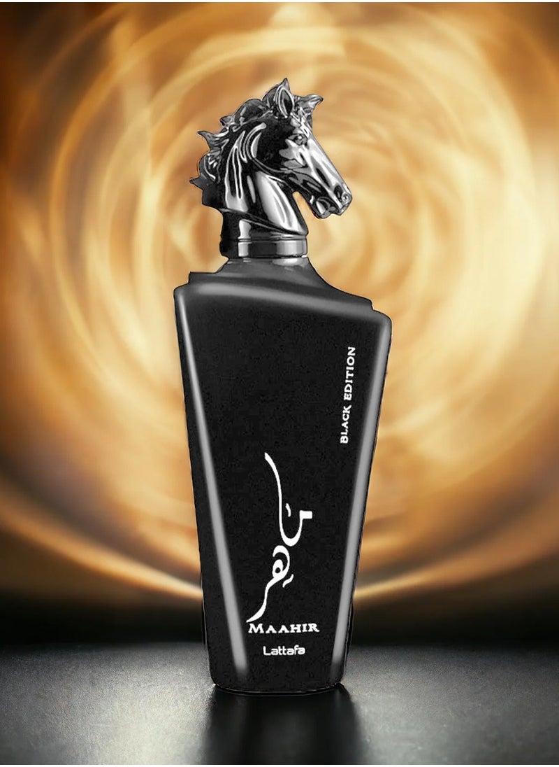 Lattafa Maahir Black Edition by Lattafa | Unisex Perfume 100ml | Luxury Long Lasting Perfume with Oud, Patchouli & Leather Notes  - Image 2