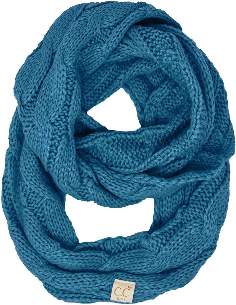 Funky Junque Kids Winter Scarf – Toddler Girl Neck Warmer, Baby Infinity Scarf, Warm Balaclava for Kids, Soft Girls Scarves - Image 1
