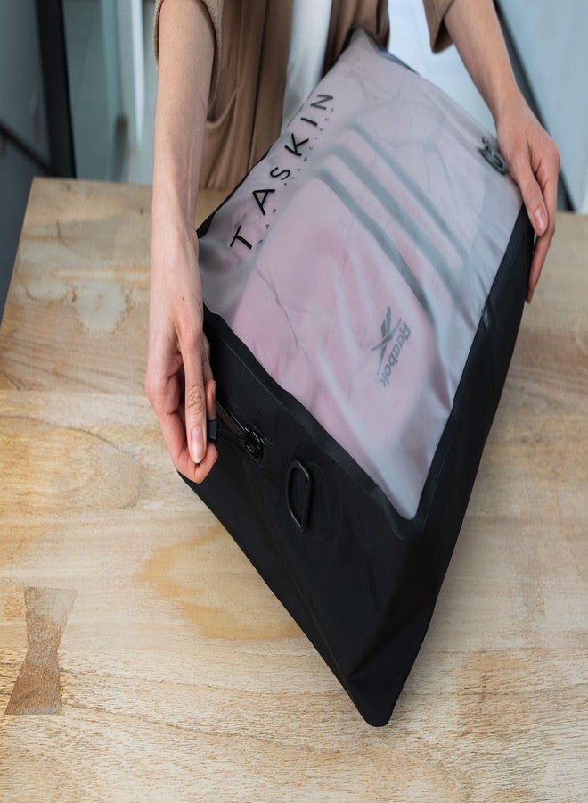 Taskin AirMAX | Heavy-duty Vacuum Compression Packing Cubes | 2X Set (1X Black + 1X Olive Green) + Mini Pump - Image 5