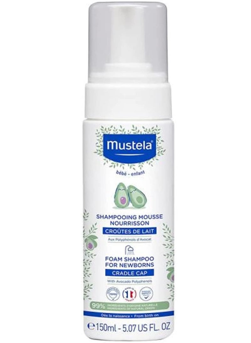 Mustela Foam Shampoo For Newborns 150 ML - Image 3