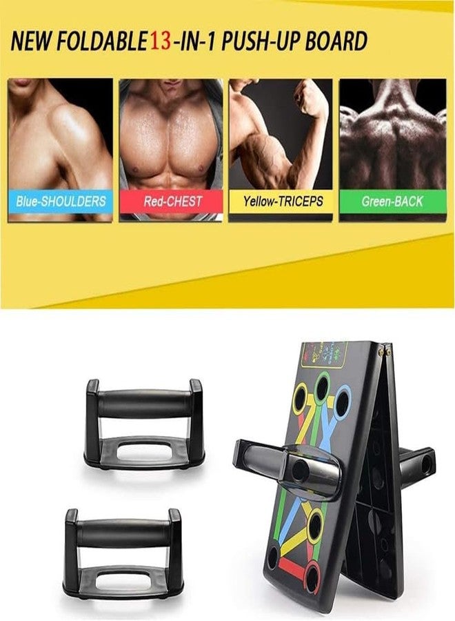 Radiance™ Professional Foldable 14 in1 Push-Up Board with Color-Coded Hand Positions - Portable, Durable Exercise Equipment for Full Body Workout For Man & Women - Image 4