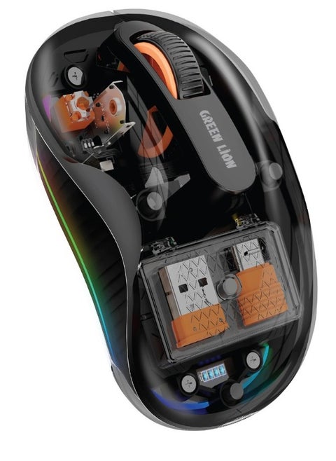 Wireless Turtle Mouse 2400DPI / 3Million Times Clicking Life / Connect 3 Devices / Rechargeable / Fully Magnetic Design / Clear Vision, Smoother Clicks / Turtle Mouse Click with Clarity - Black