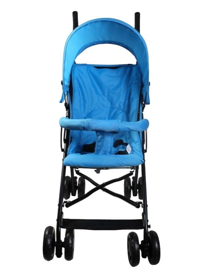 Generic - Foldable Baby Single Stroller Comfortable Lightweight And Compact Design Blue - Image 1