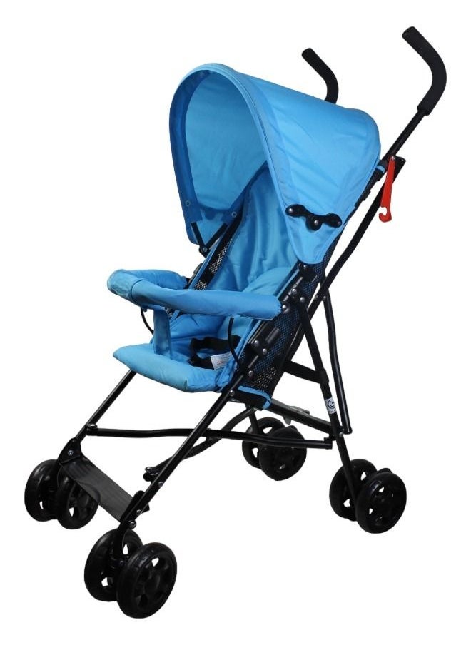 Generic - Foldable Baby Single Stroller Comfortable Lightweight And Compact Design Blue - Image 1