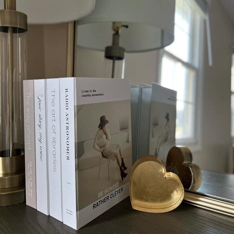 3 decorative books - a decorative set of three units, superior quality, closed construction, an elegant, modern touch to display home furniture, decor, and shelves, an elegant and modern addition. - Image 3